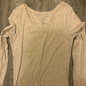 Long sleeve beige shirt